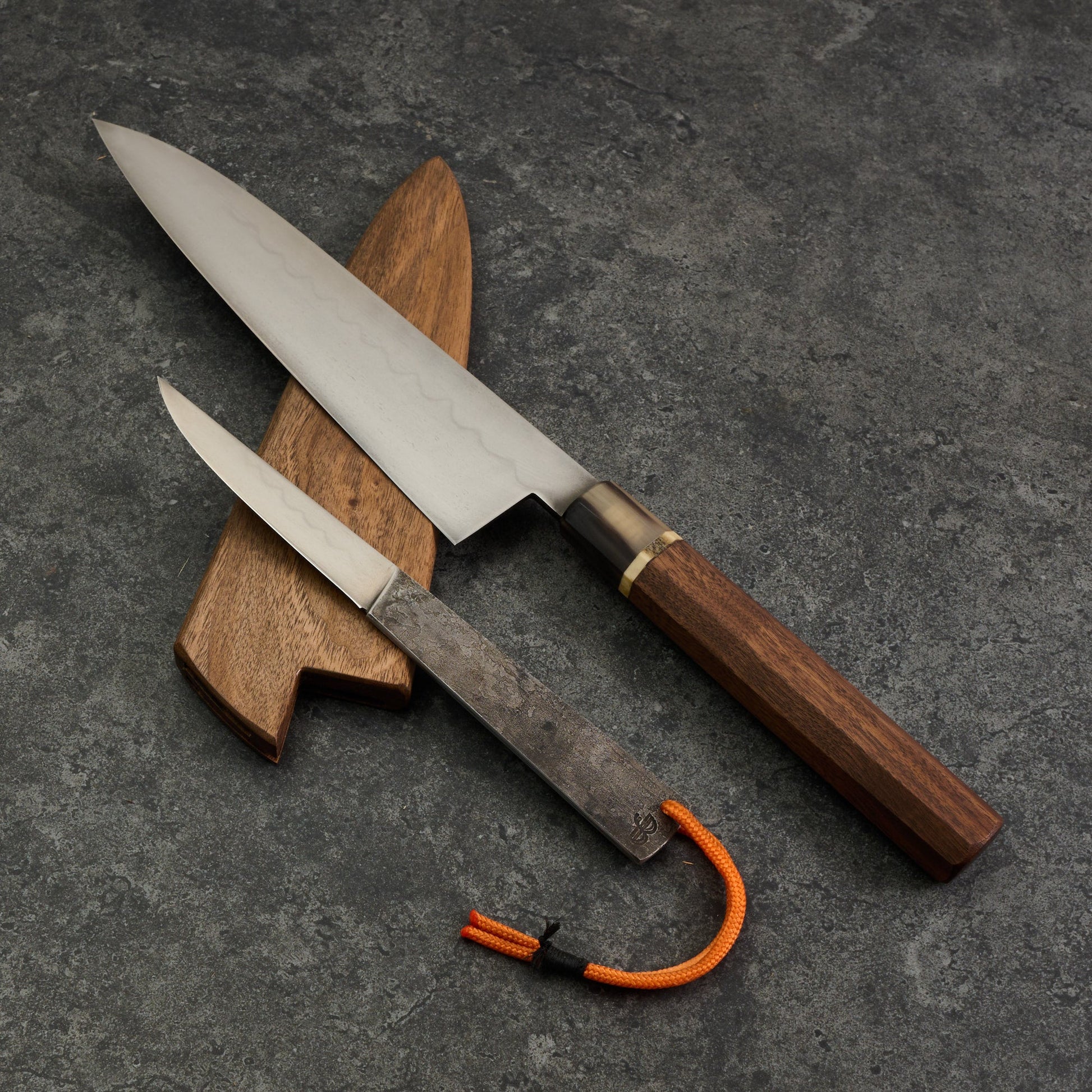 Gyuto 220mm Honyaki Kogatana Set – detail view