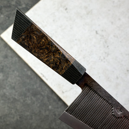 Gyuto 185mm Hollowed Carbon & Micarta – view 6