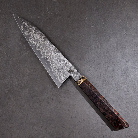 Gyuto 200mm Dammy Clad ApexUltra, Birch & Brass