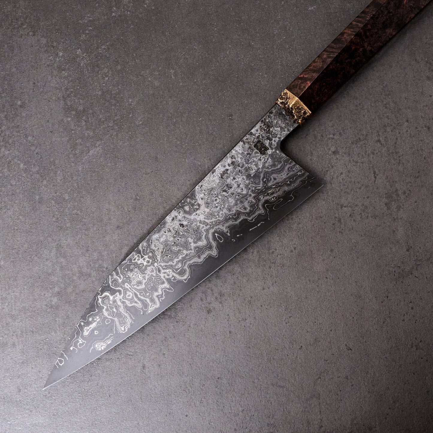 Gyuto 200mm Dammy Clad ApexUltra, Birch & Brass – view 6