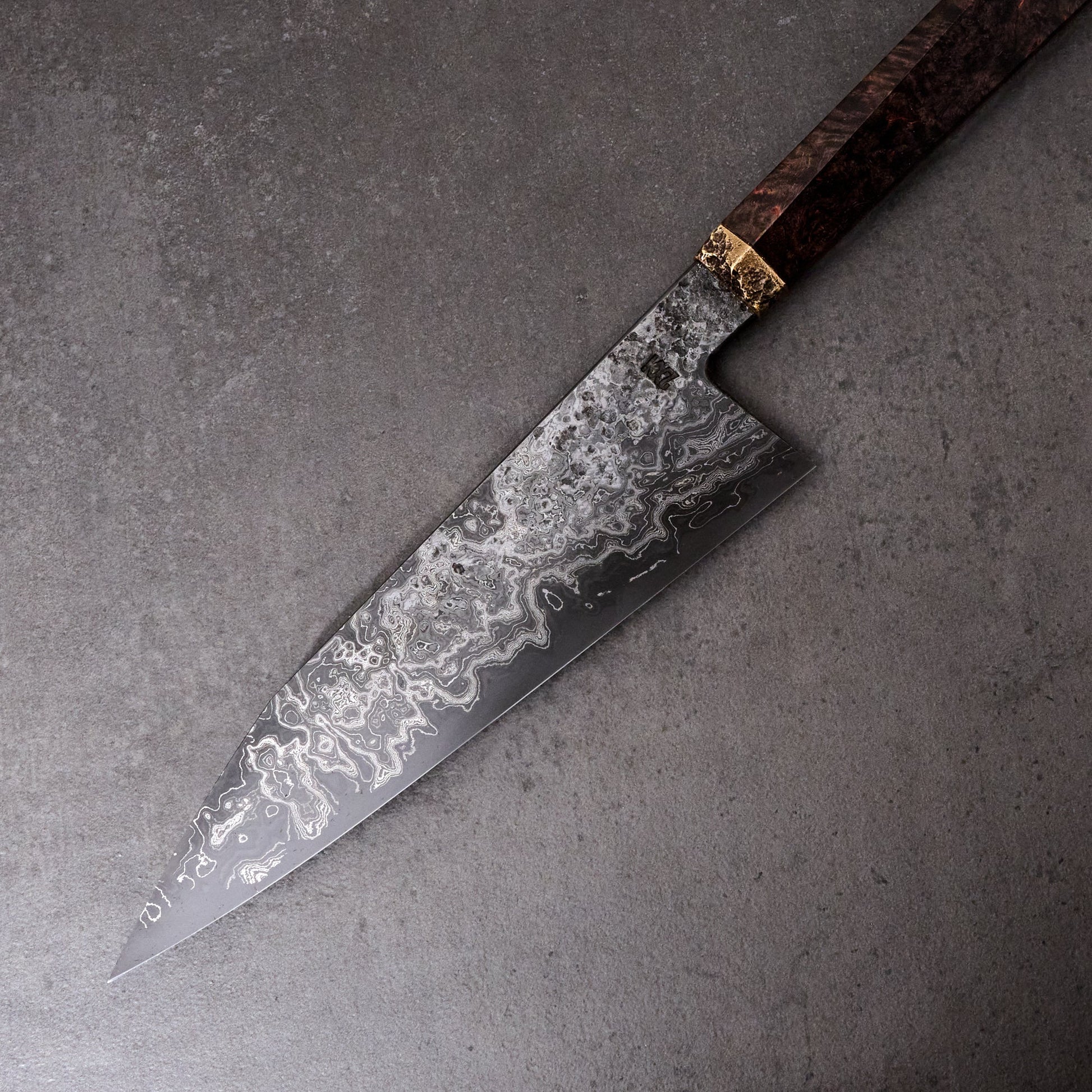 Gyuto 200mm Dammy Clad ApexUltra, Birch & Brass – view 6