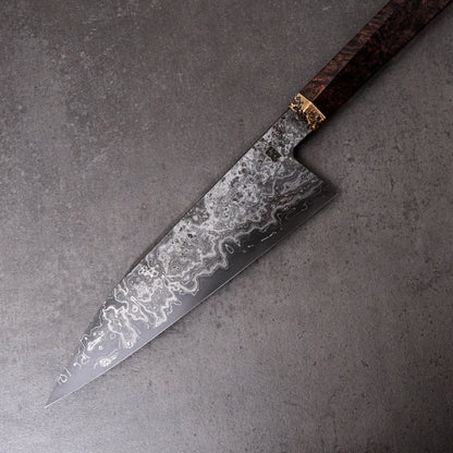 Gyuto 200mm Dammy Clad ApexUltra, Birch & Brass – view 6