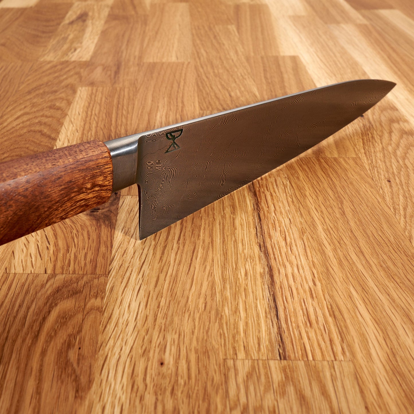 Gyuto 210mm Mosaic Damascus, Mahogany & Brass – view 7