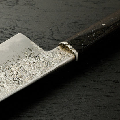 Gyuto 212mm Damascus GoMai 1.2210 BogOak – handle detail
