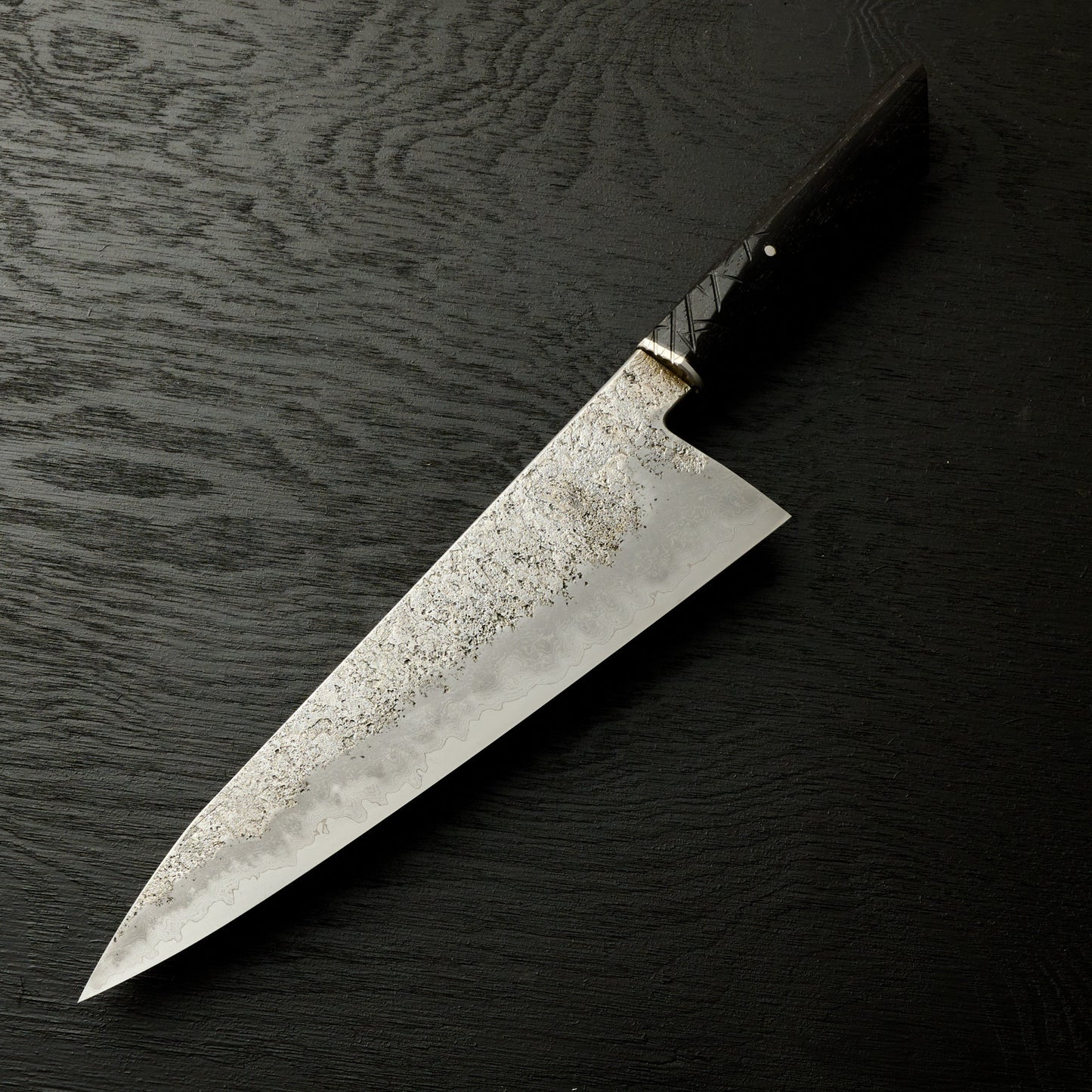 Gyuto 212mm Damascus GoMai 1.2210 BogOak – view 7