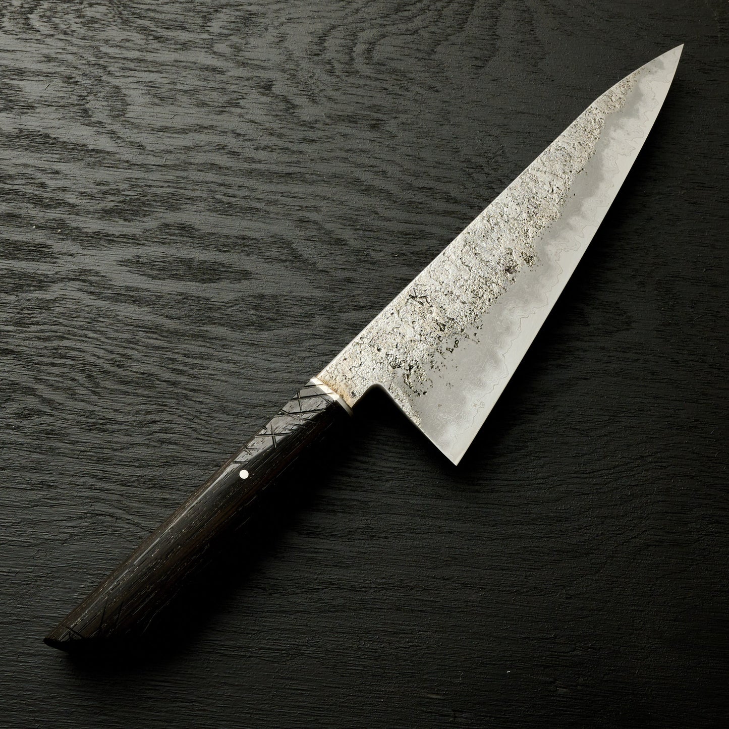 Gyuto 212mm Damascus GoMai 1.2210 BogOak