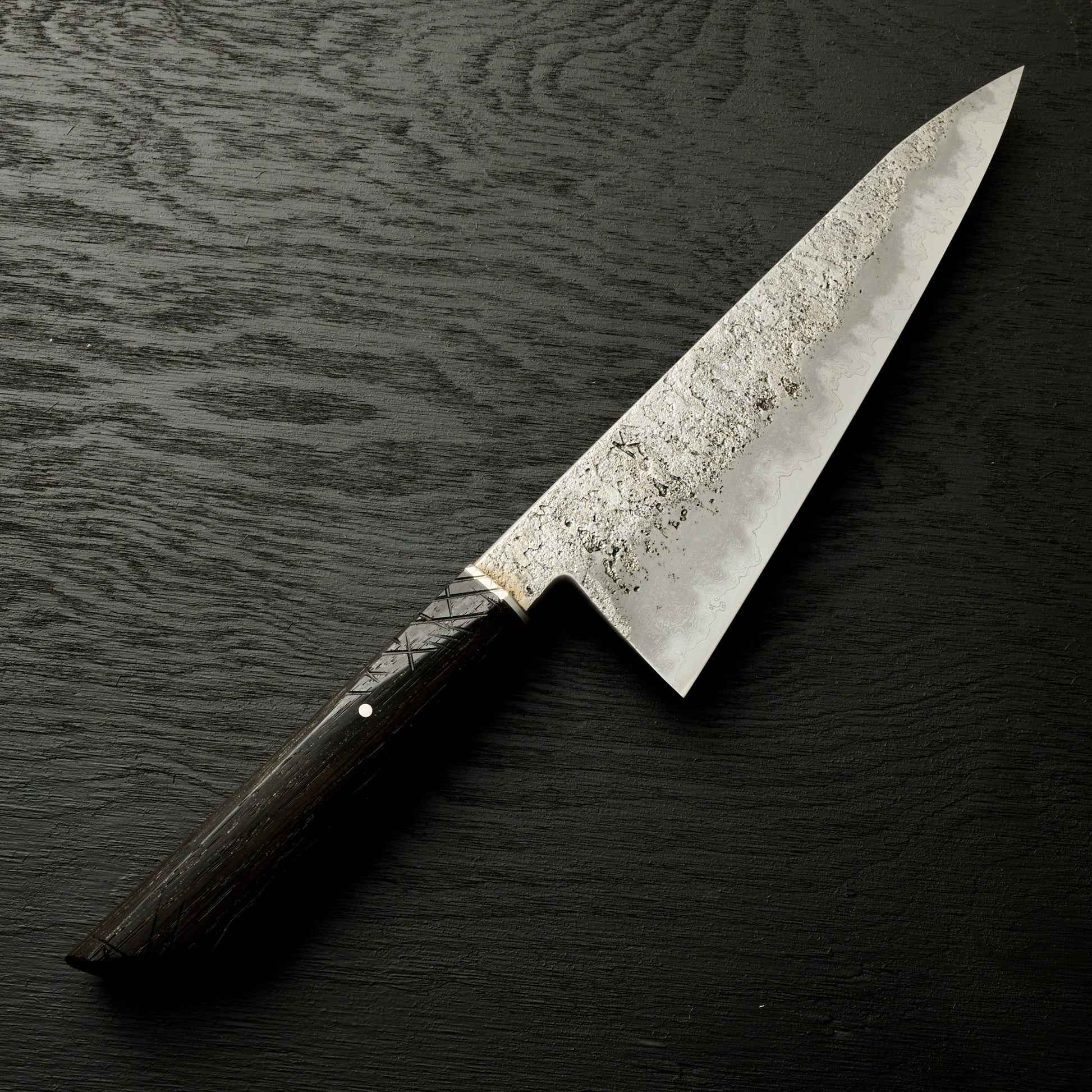 Gyuto 212mm Damascus GoMai 1.2210 BogOak