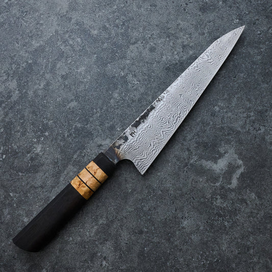 Gyuto 215mm 100 Layer Damascus Bog Oak & Masur Birch