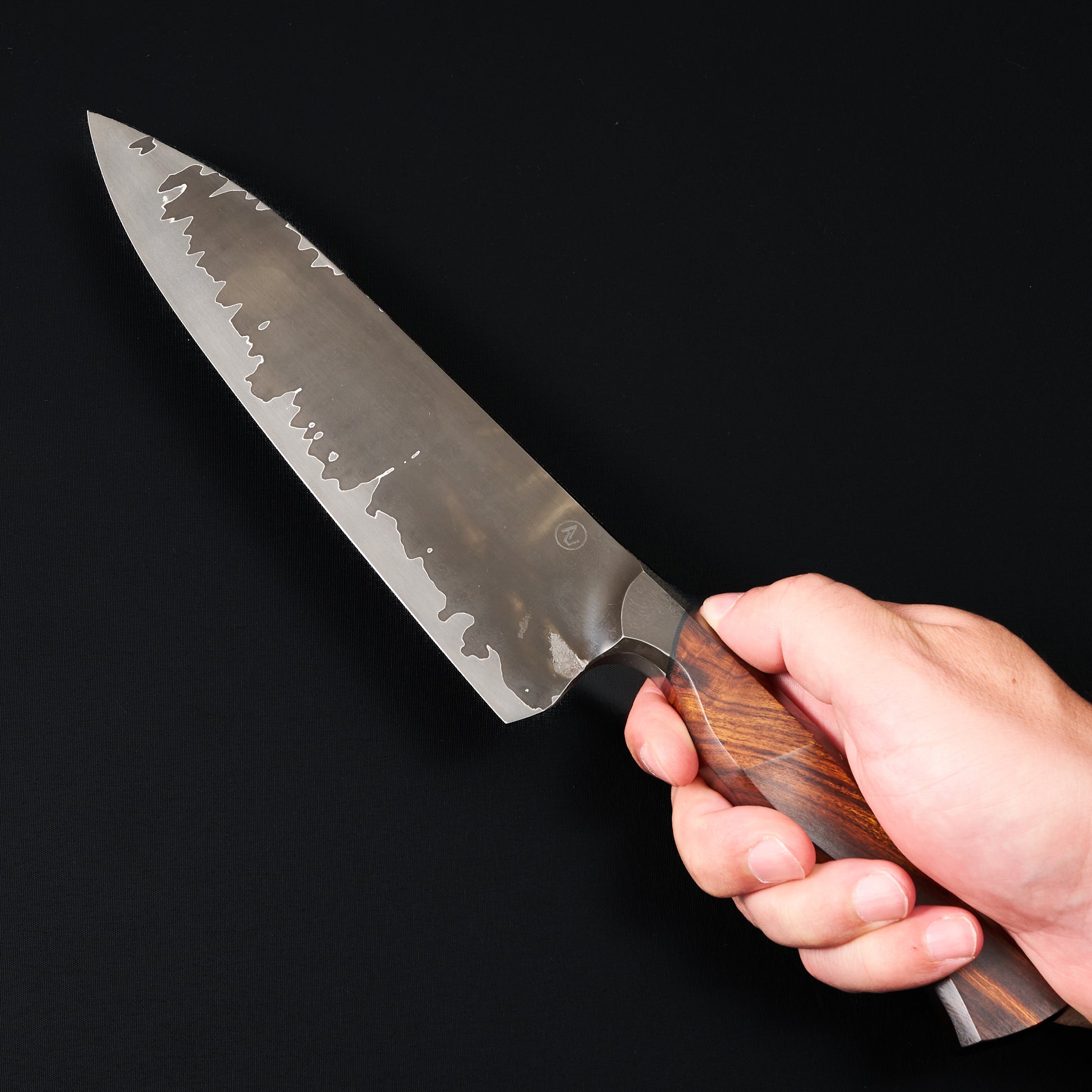 Gyuto 215mm GoMai Apex Ultra Core Integral Ironwood – detail view