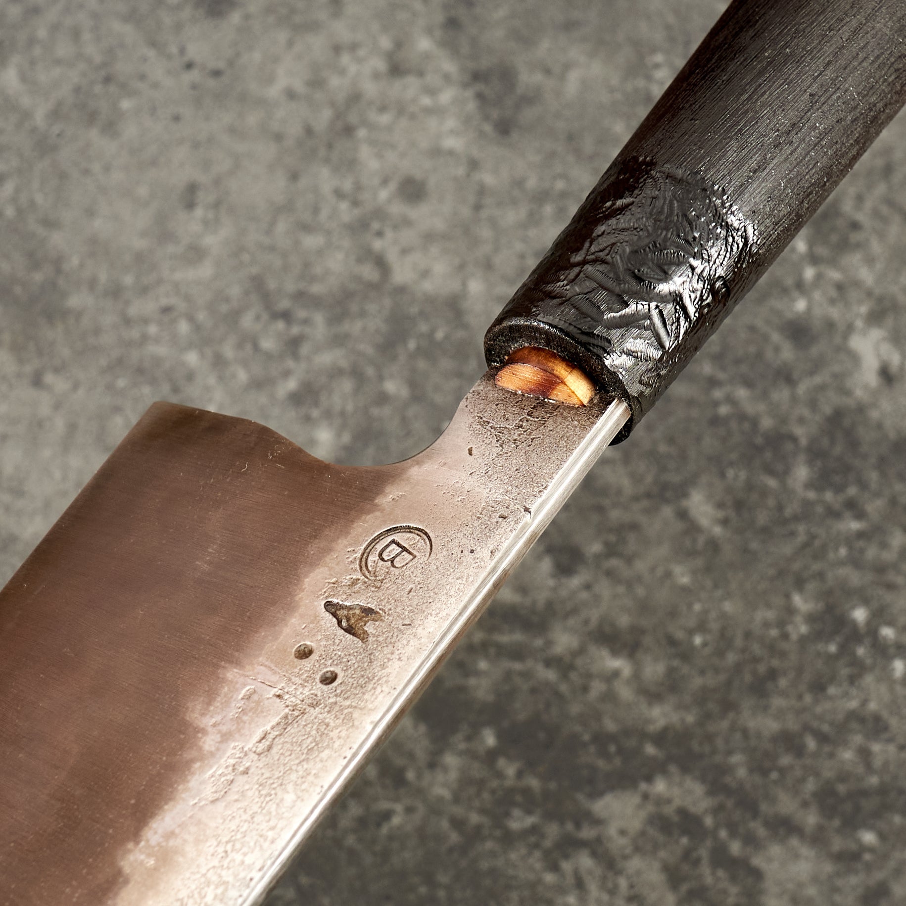 Gyuto 215mm Low Layer Damascus Aogami Super & W1 – view 7