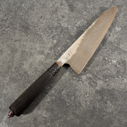 Gyuto 215mm Low Layer Damascus Aogami Super & W1 – handle detail
