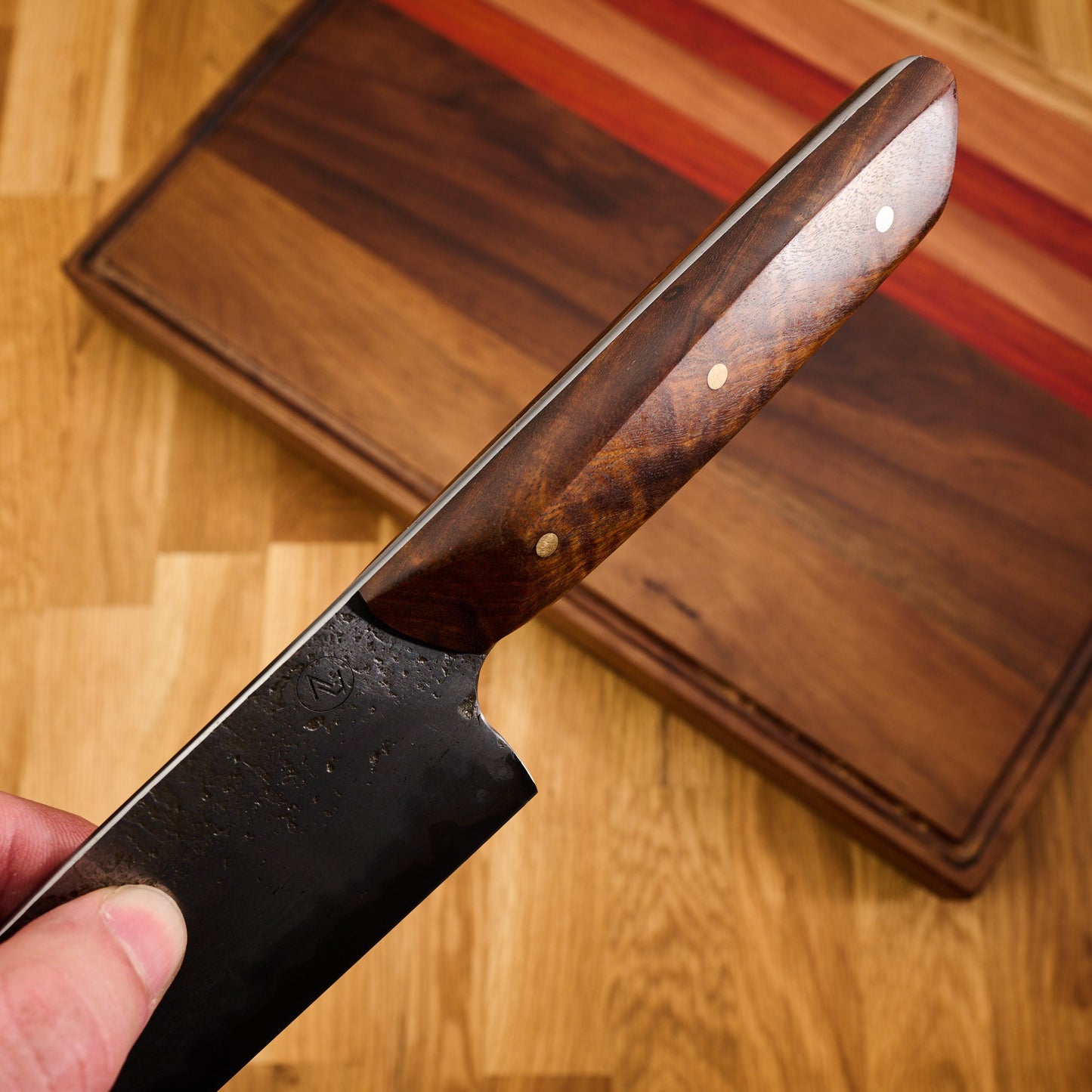 Gyuto 215mm San Mai Wrought Iron Clad Apex Ultra – view 6