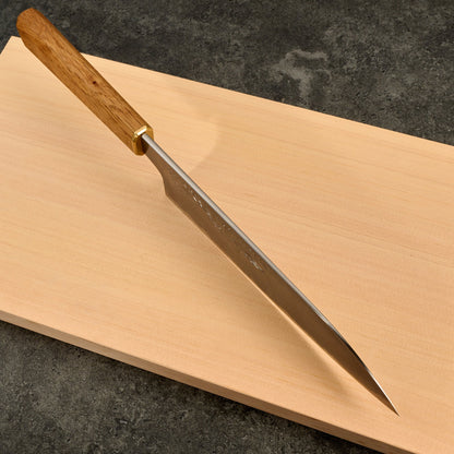 Gyuto 216mm Wrought Iron Clad 135Cr3 Full Kasumi 'Phénix' Mali Irie-Cros – side profile