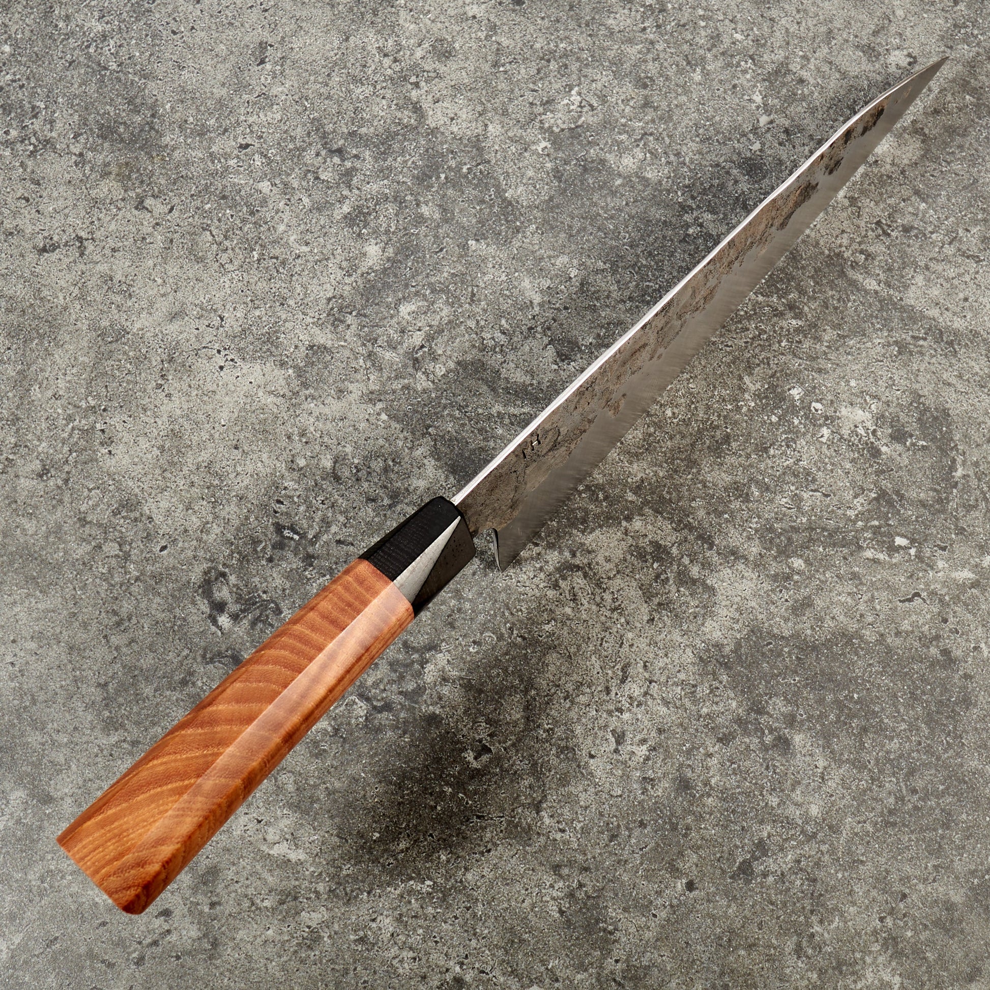 Gyuto 220mm C100S 'Denty' – handle detail