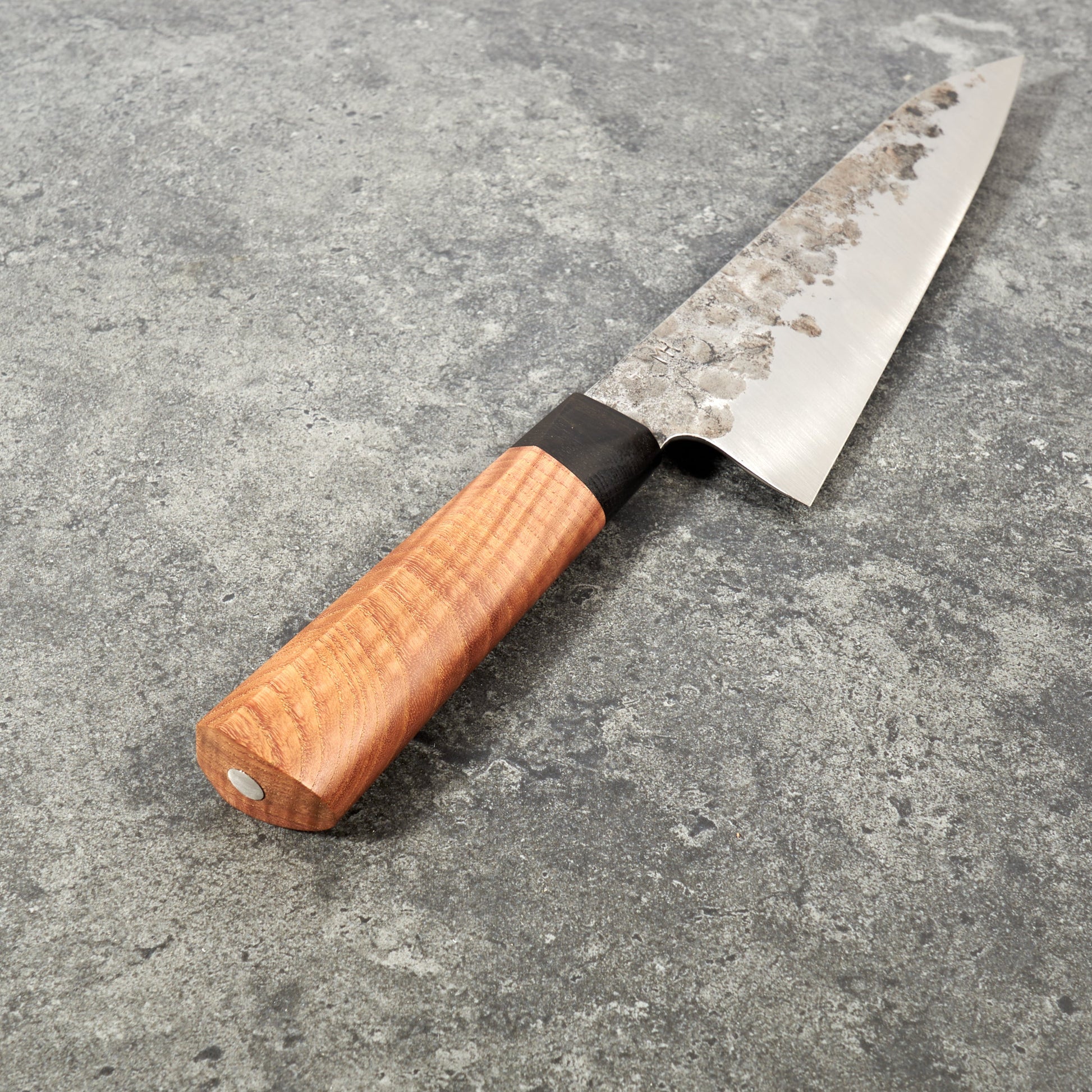 Gyuto 220mm C100S 'Denty' – blade close-up