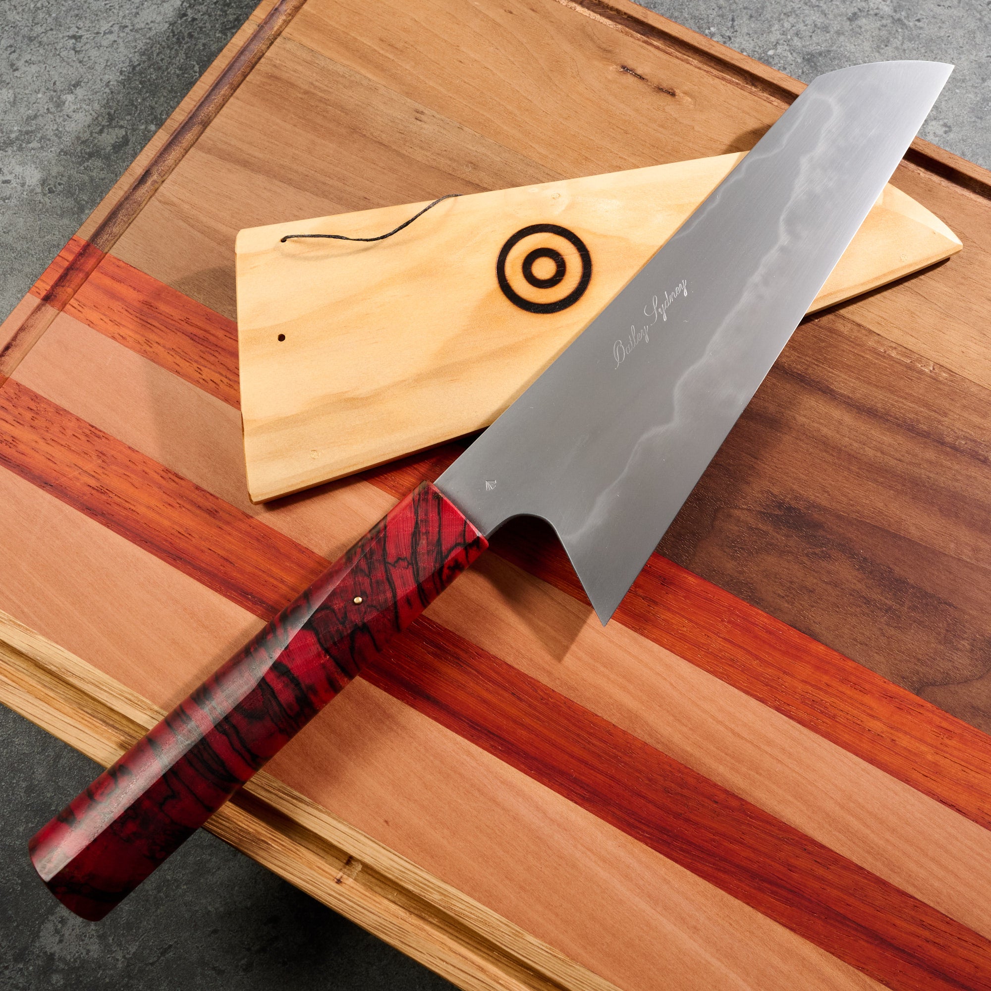 Aussie Hot Bread Knife - Living Edge Tasmanian Timber