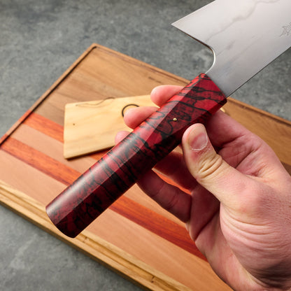 Gyuto 220mm W2 Honyaki Water Quenched – handle detail