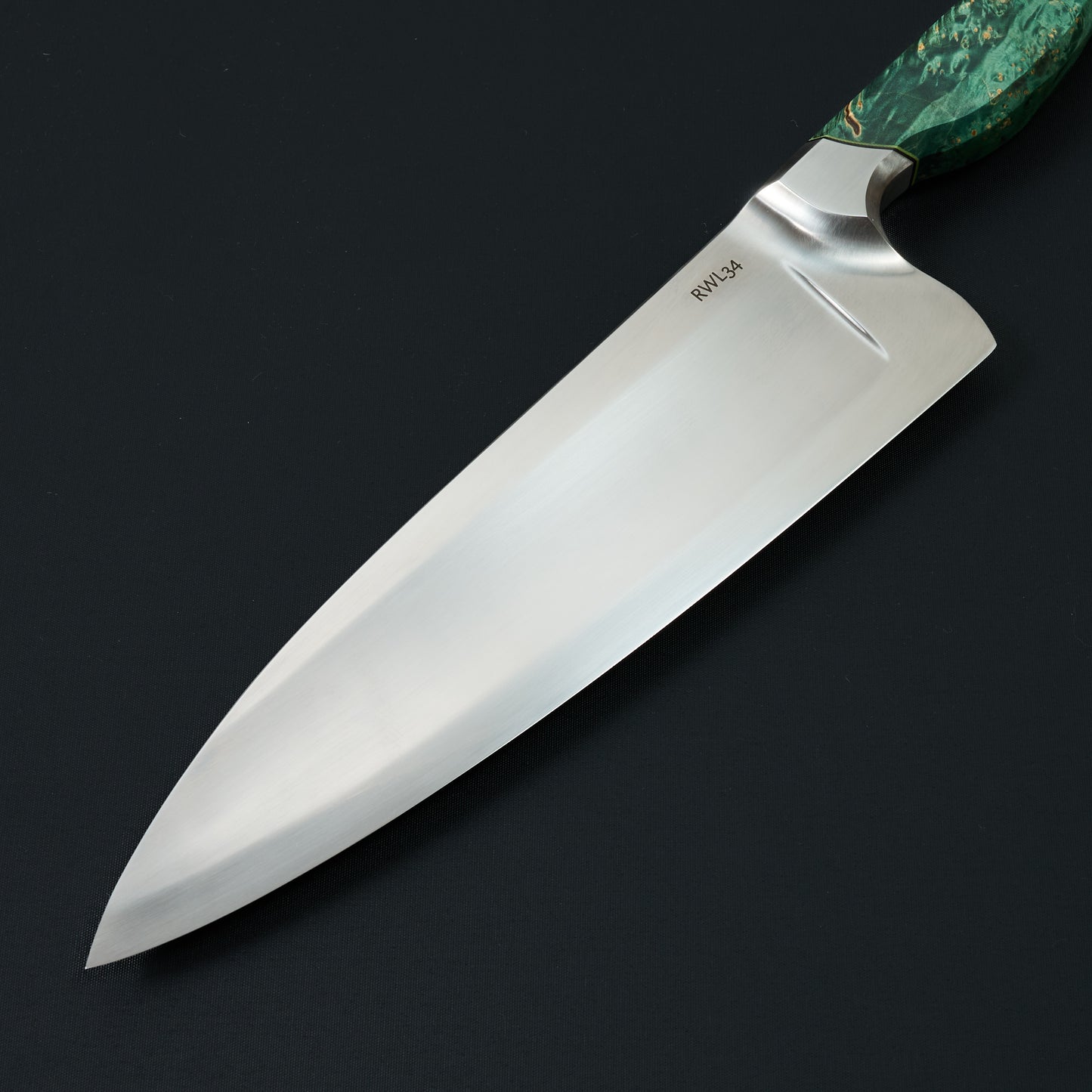 Gyuto 220mm RWL34 S-Grind Integral – detail view