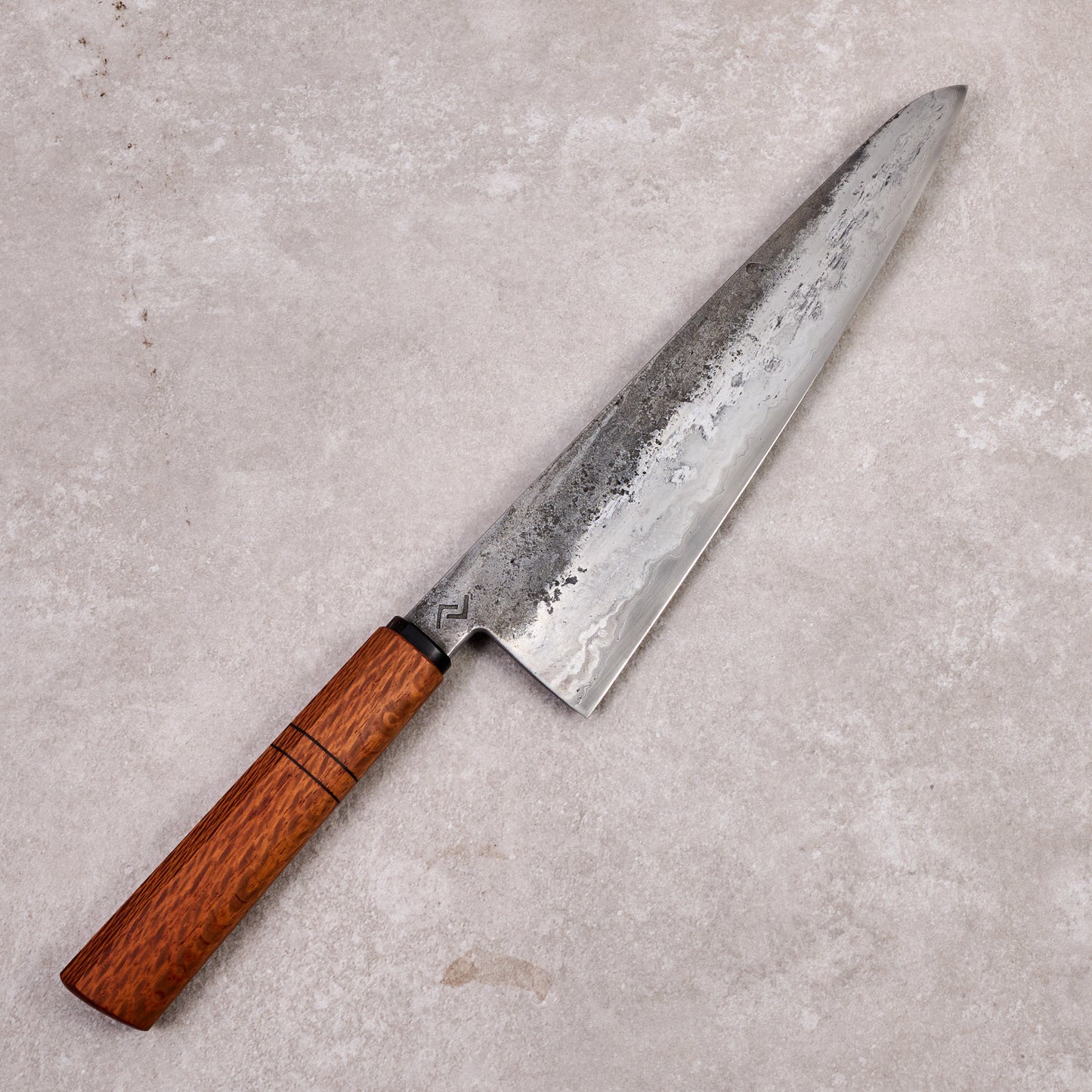 Gyuto 220mm SanMai 135Cr3 & Wrought Iron
