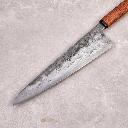 Gyuto 220mm SanMai 135Cr3 & Wrought Iron – blade close-up