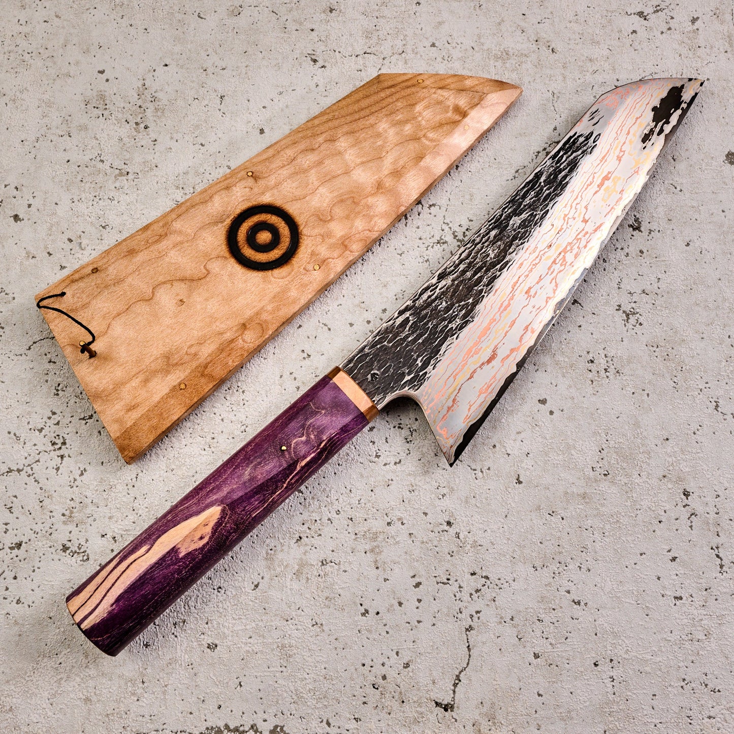 Gyuto 220mm Vtoku2 Mokume Copper, Brass & Stainless – view 7