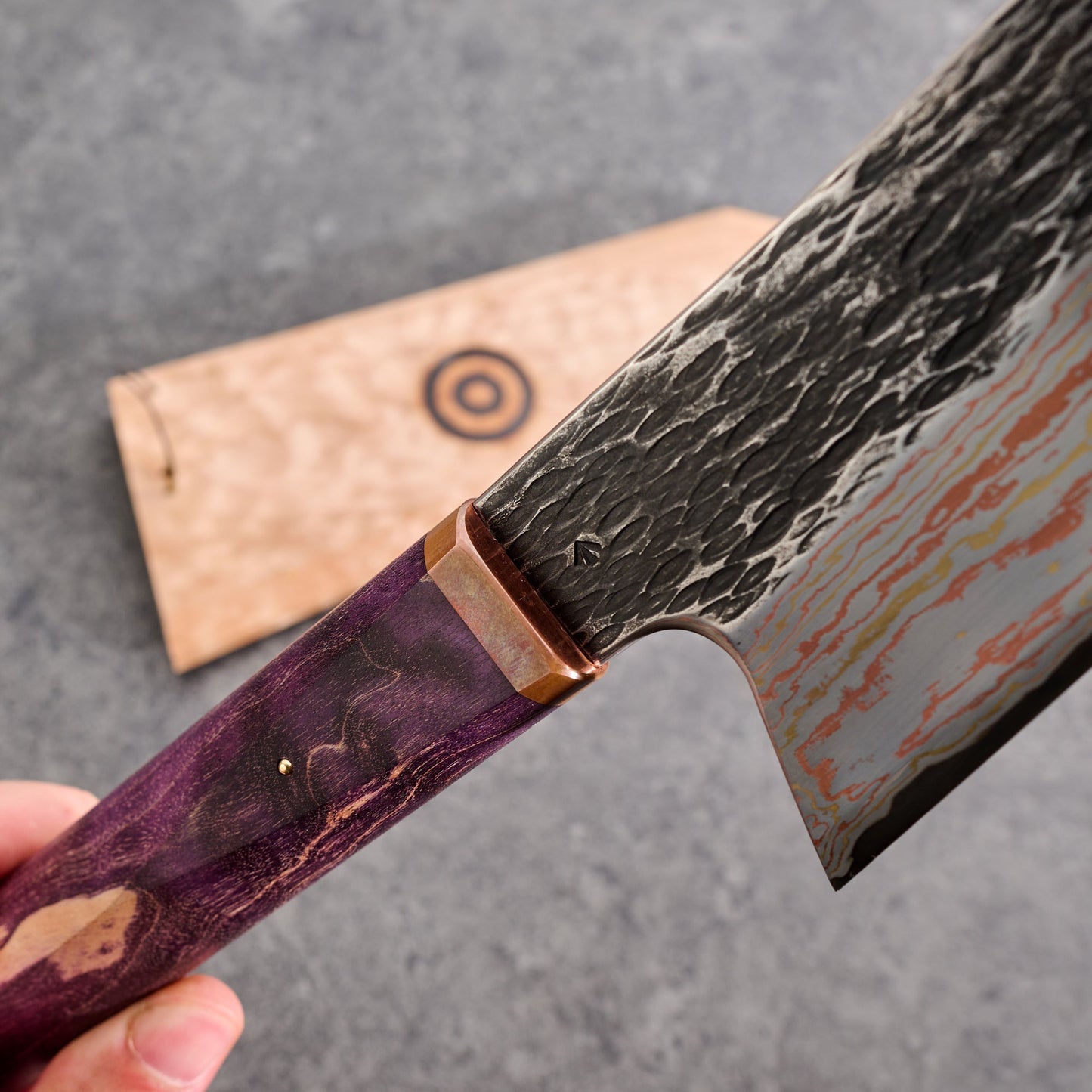 Gyuto 220mm Vtoku2 Mokume Copper, Brass & Stainless – view 6