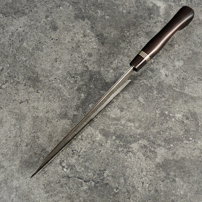Gyuto 220mm Vtoku2 Stainless Clad African Blackwood – detail view