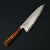 Gyuto 224mm Damascus Clad Apex Ultra Spalted Amboyna