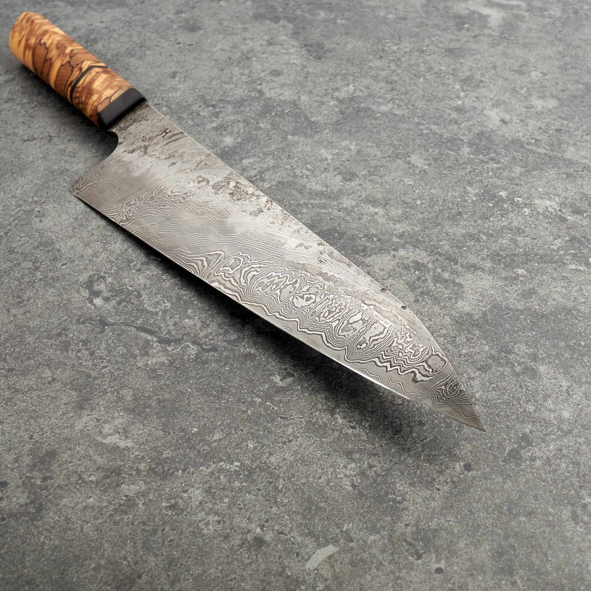 Gyuto 225mm Lazy Twist – detail view
