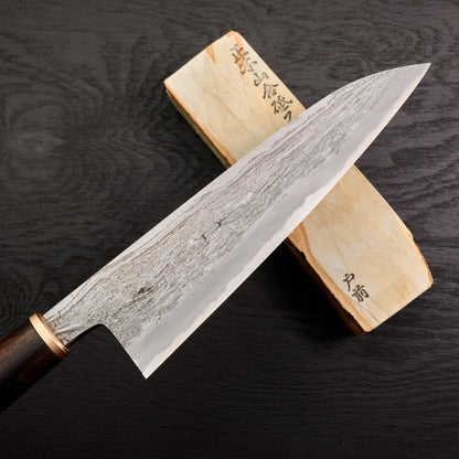 Gyuto 225mm Wrought Iron Clad 135Cr3 Deep Etch – view 8