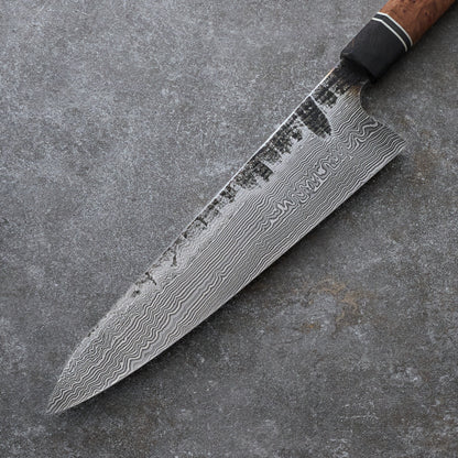 Gyuto 230mm 100 Layer Damascus Elm Burl