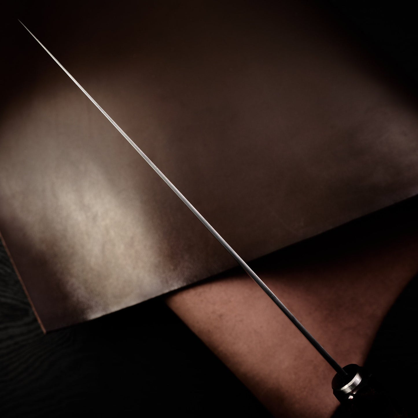 Gyuto 230mm 125sc Honyaki Deep Etch – handle detail