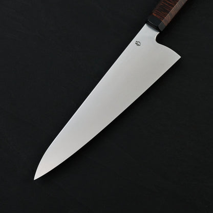 Gyuto 225mm AEB-L Orbital, Gidgee & Double Black canvas Micarta – view 6