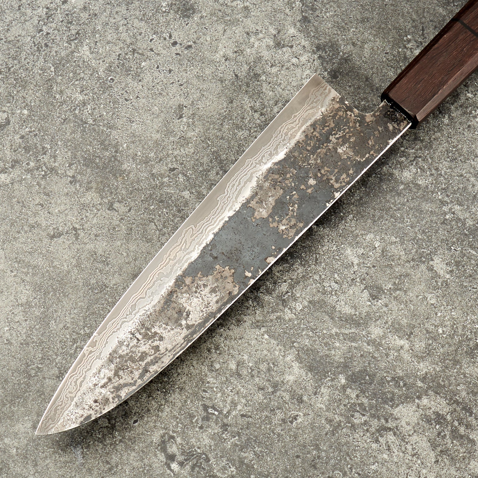 Gyuto 230mm C130 Suminagashi Clad – view 8