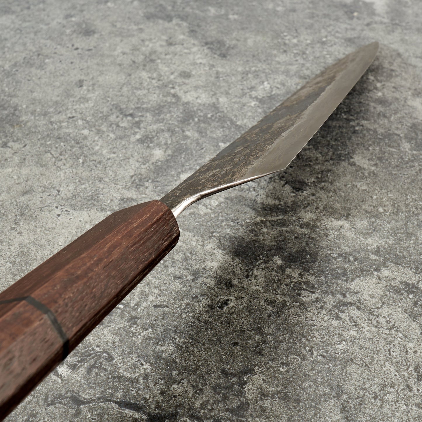 Gyuto 230mm C130 Suminagashi Clad – side profile