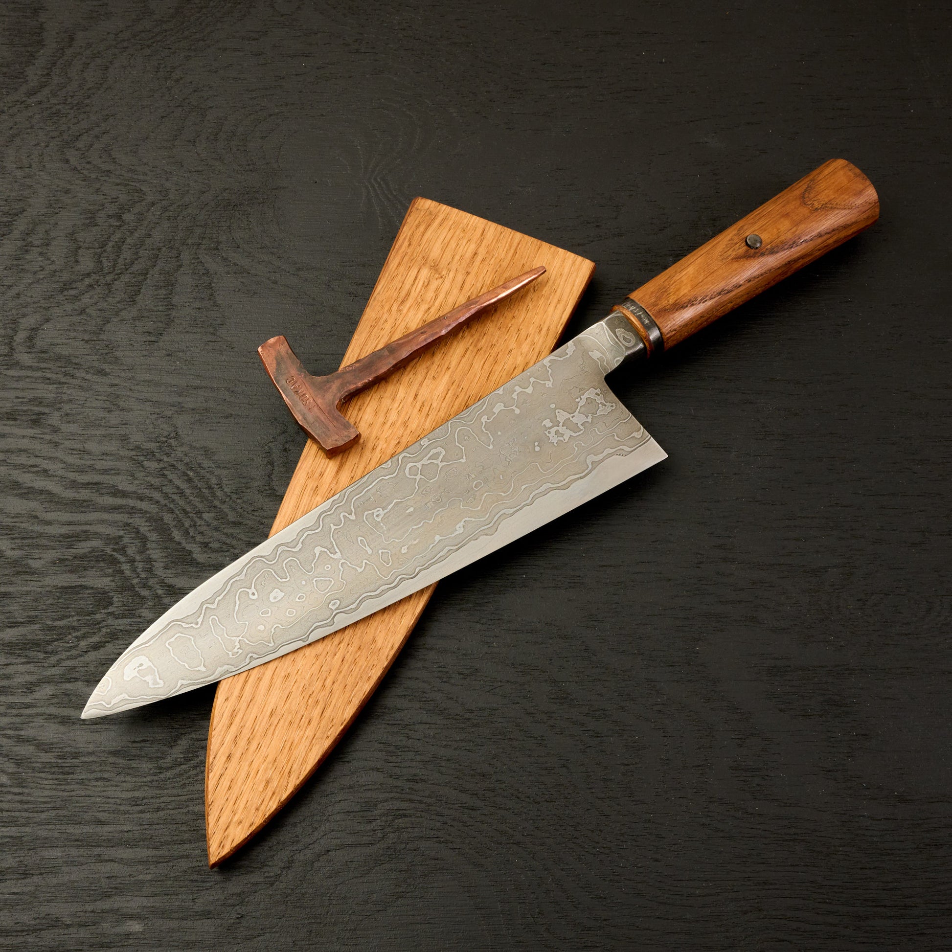 Gyuto 230mm Damascus SanMai AU Integral
