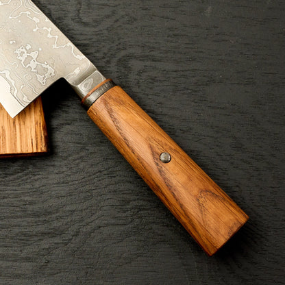 Gyuto 230mm Damascus SanMai AU Integral – side profile