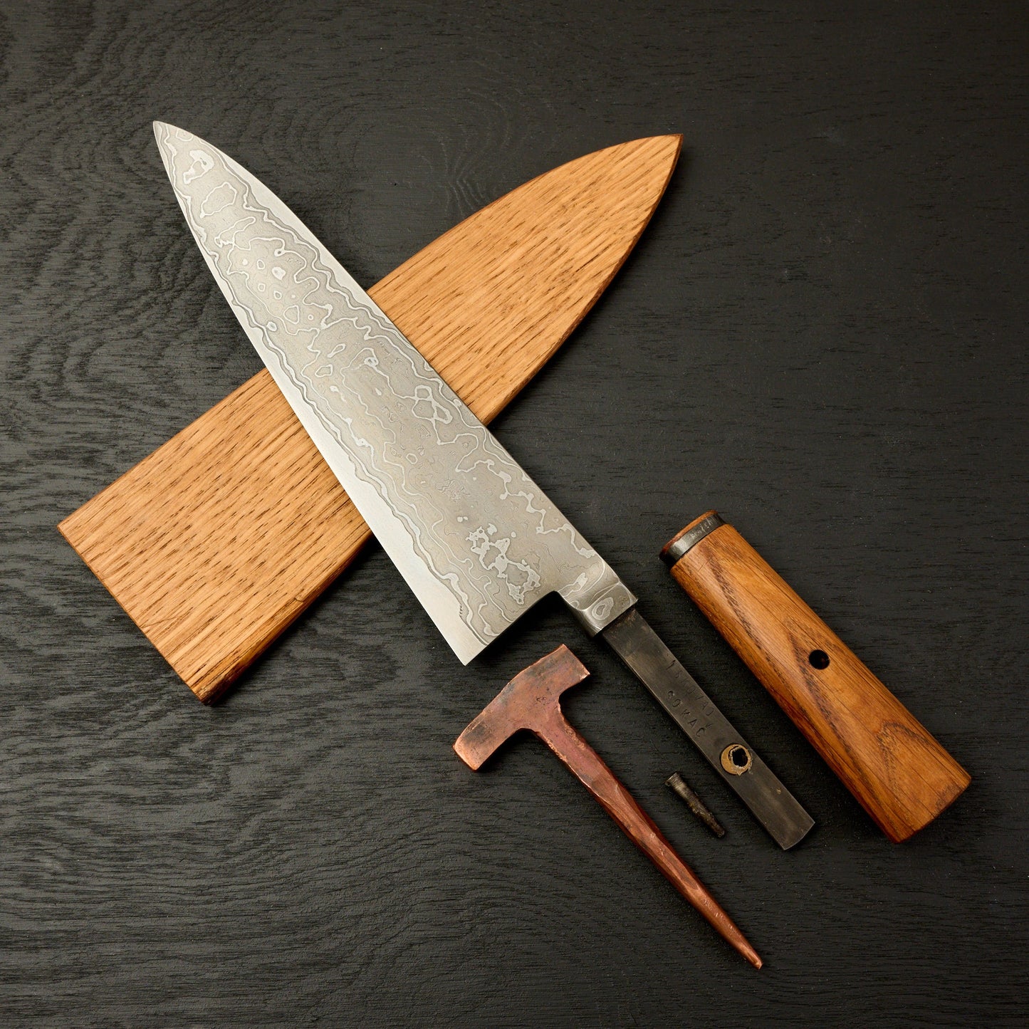 Gyuto 230mm Damascus SanMai AU Integral – view 6