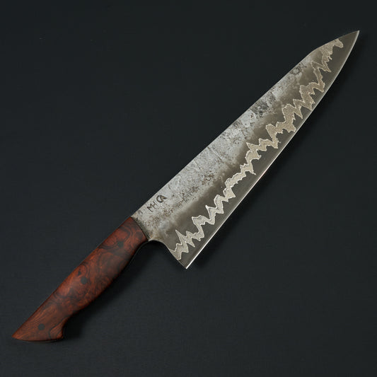 Gyuto 230mm Dammy Line KuMai Ironwood Full Tang