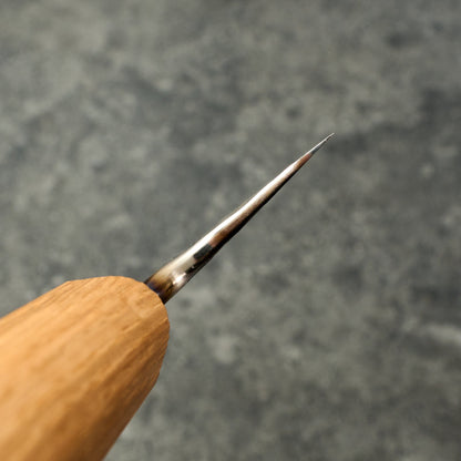 Gyuto 230mm Denty Kurouchi Oak Heirloom – handle detail