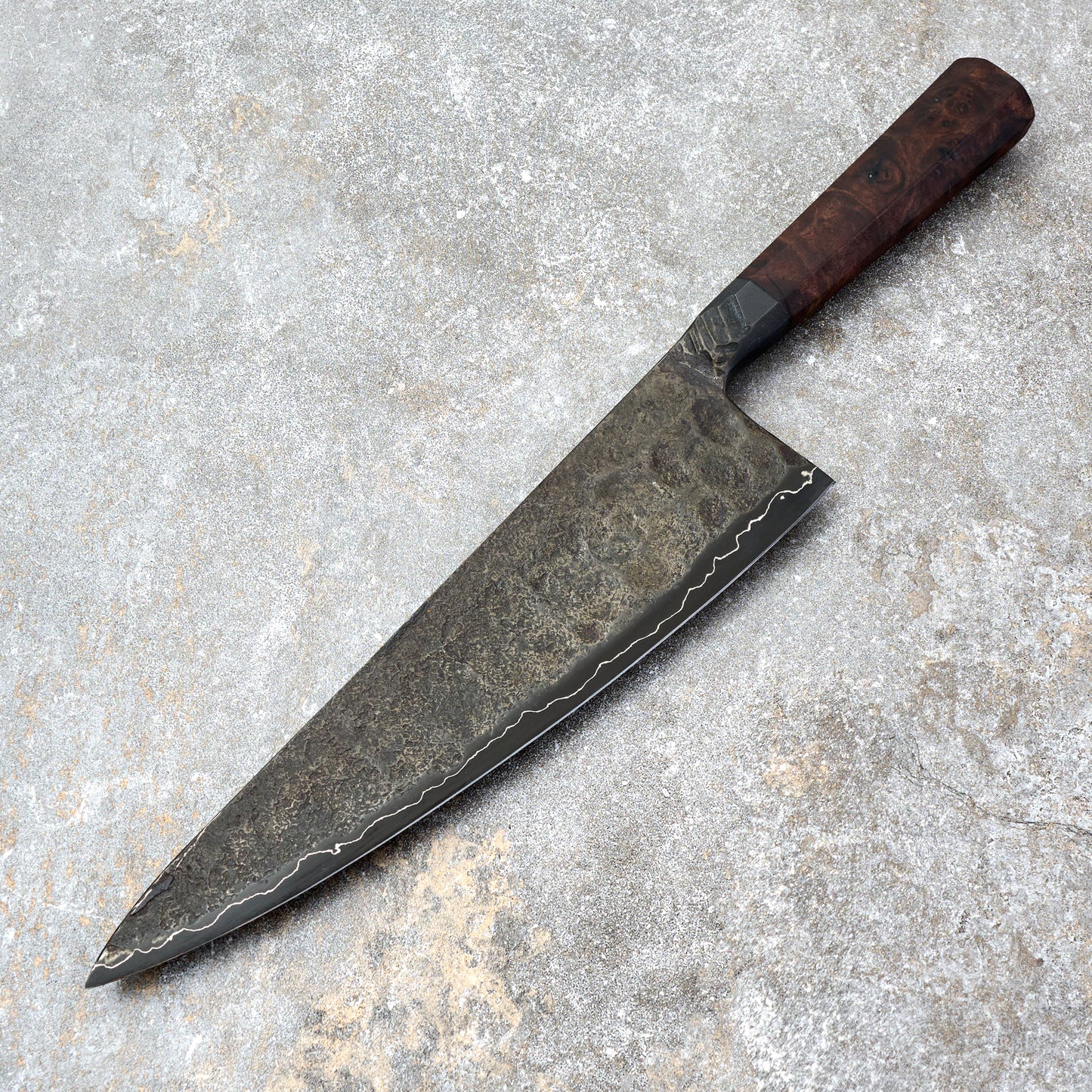 Gyuto 230mm Forged S GoMai Integral Claro Walnut