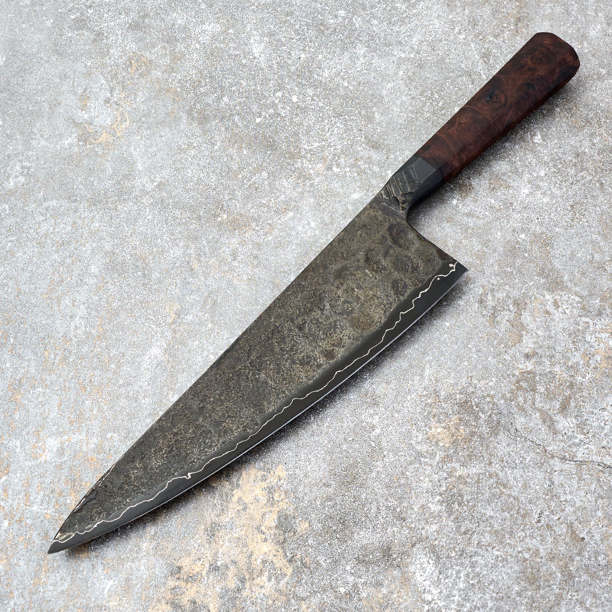 Gyuto 230mm Forged S GoMai Integral Claro Walnut