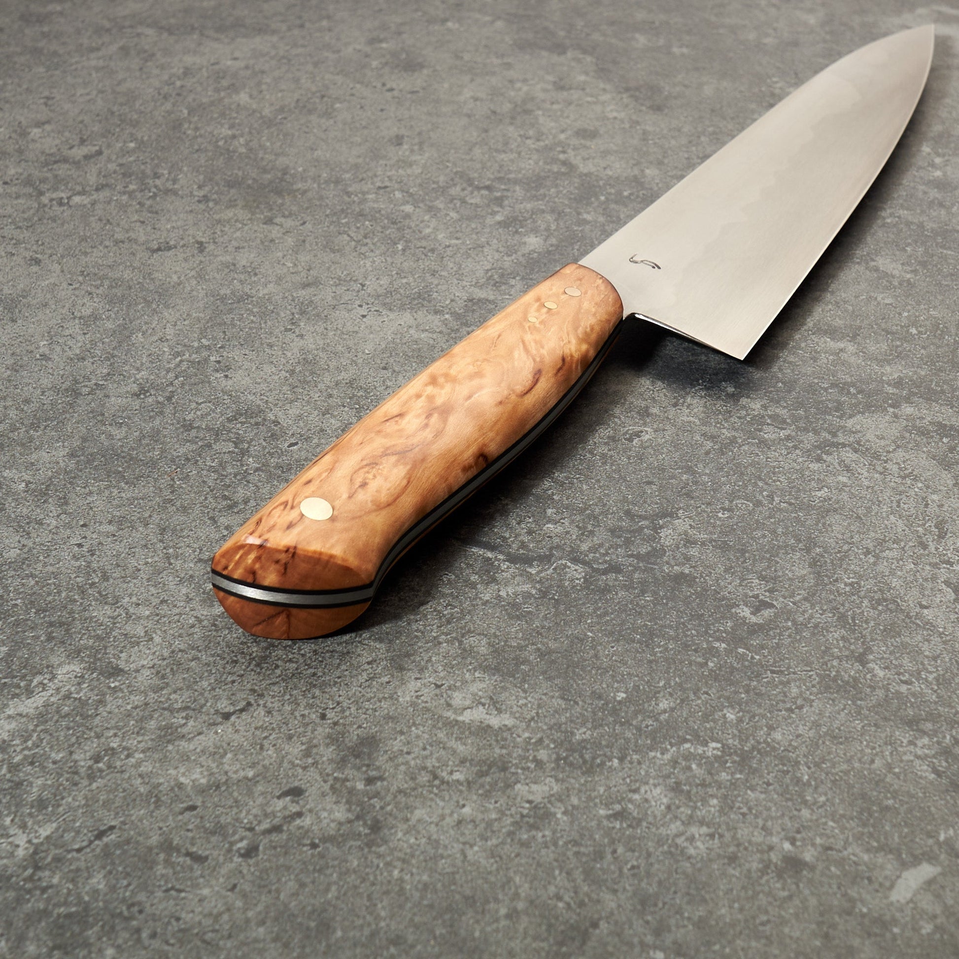 Gyuto 230mm 26C3 Honyaki Full Tang Limited Release by Fredrik Spåre – side profile