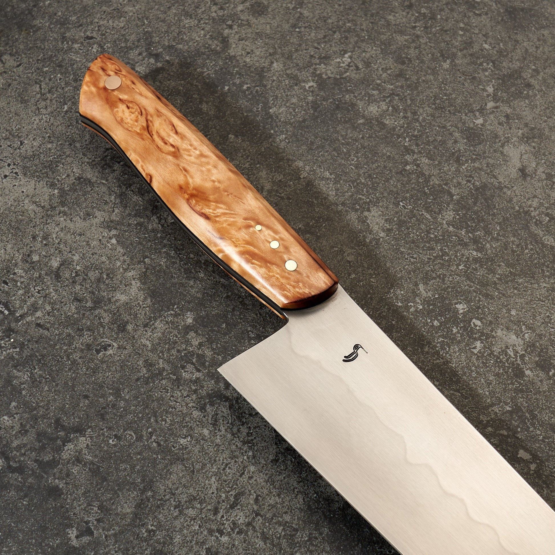 Gyuto 230mm 26C3 Honyaki Full Tang Limited Release by Fredrik Spåre – detail view