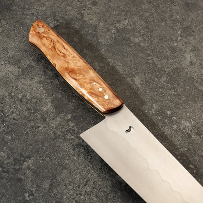 Gyuto 230mm 26C3 Honyaki Full Tang Limited Release by Fredrik Spåre – detail view