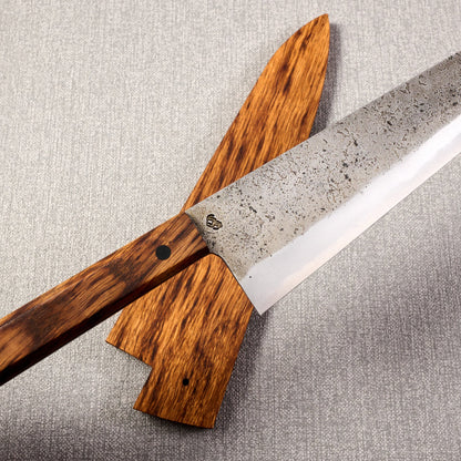 Gyuto 230mm SanMai Shirogami #1 Full Tang – blade close-up