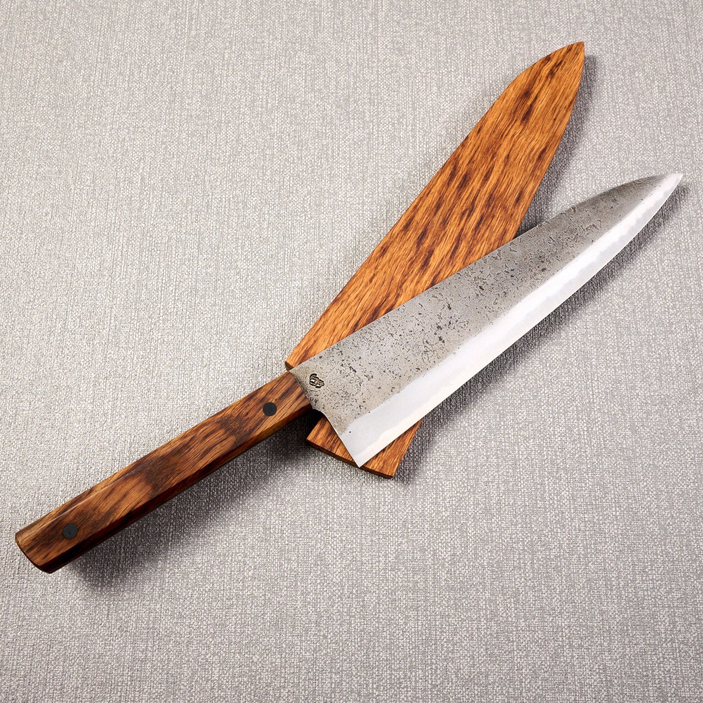 Gyuto 230mm SanMai Shirogami #1 Full Tang – detail view