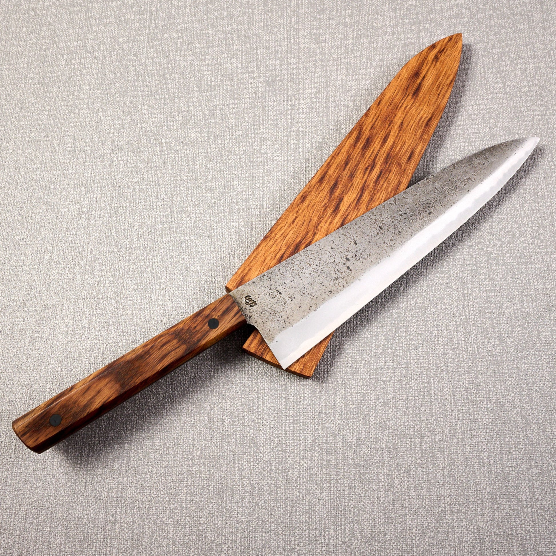 Gyuto 230mm SanMai Shirogami #1 Full Tang – detail view