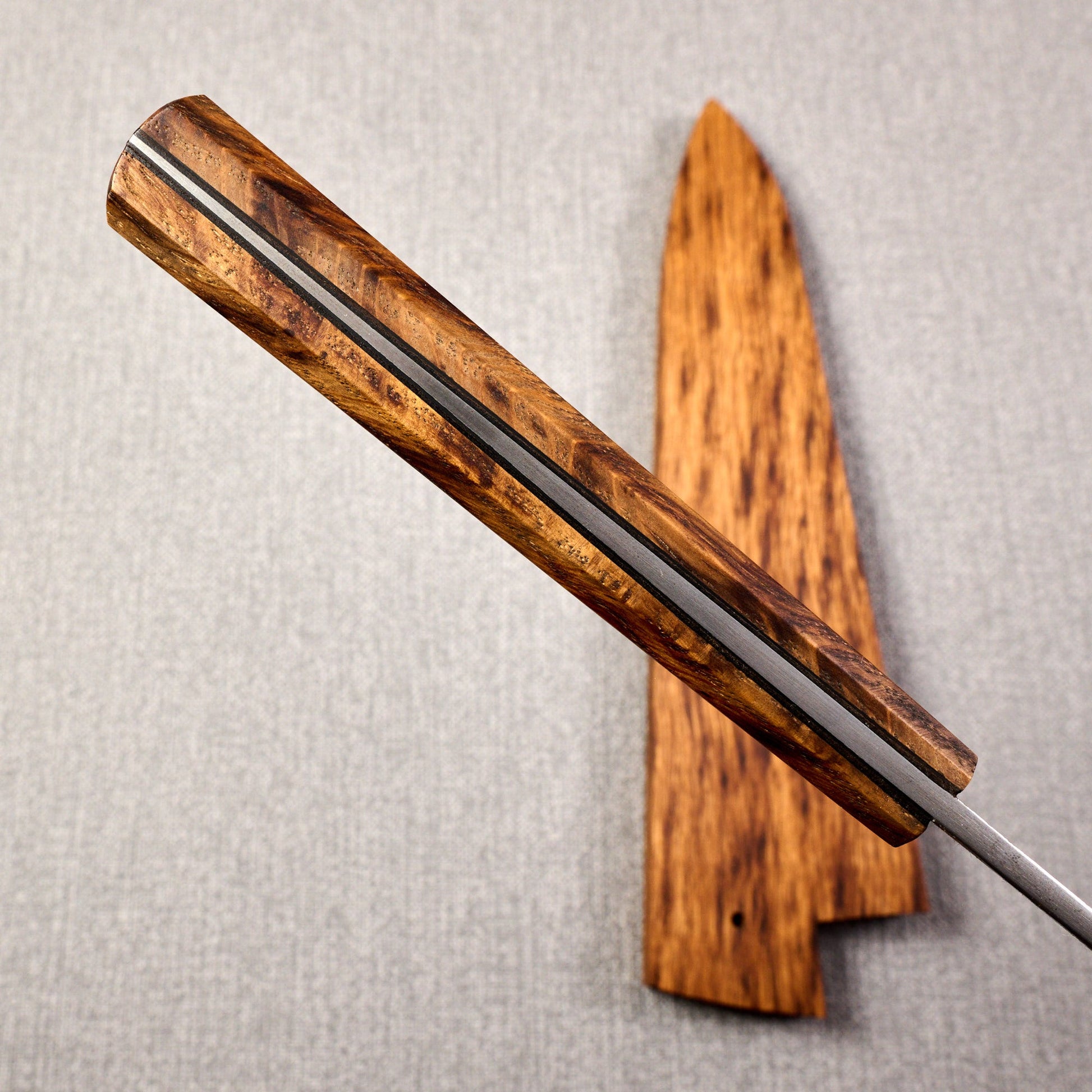 Gyuto 230mm SanMai Shirogami #1 Full Tang – side profile