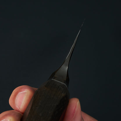 Gyuto 235mm GoMai Apex Ultra Integral Stabalized Bog Oak – handle detail